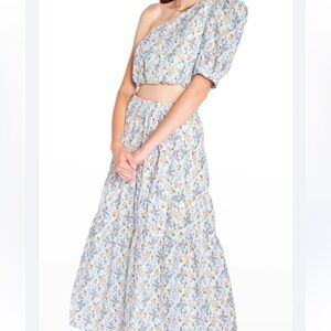 En Saison 2 Piece Skirt and One Shoulder Top Size XS/S